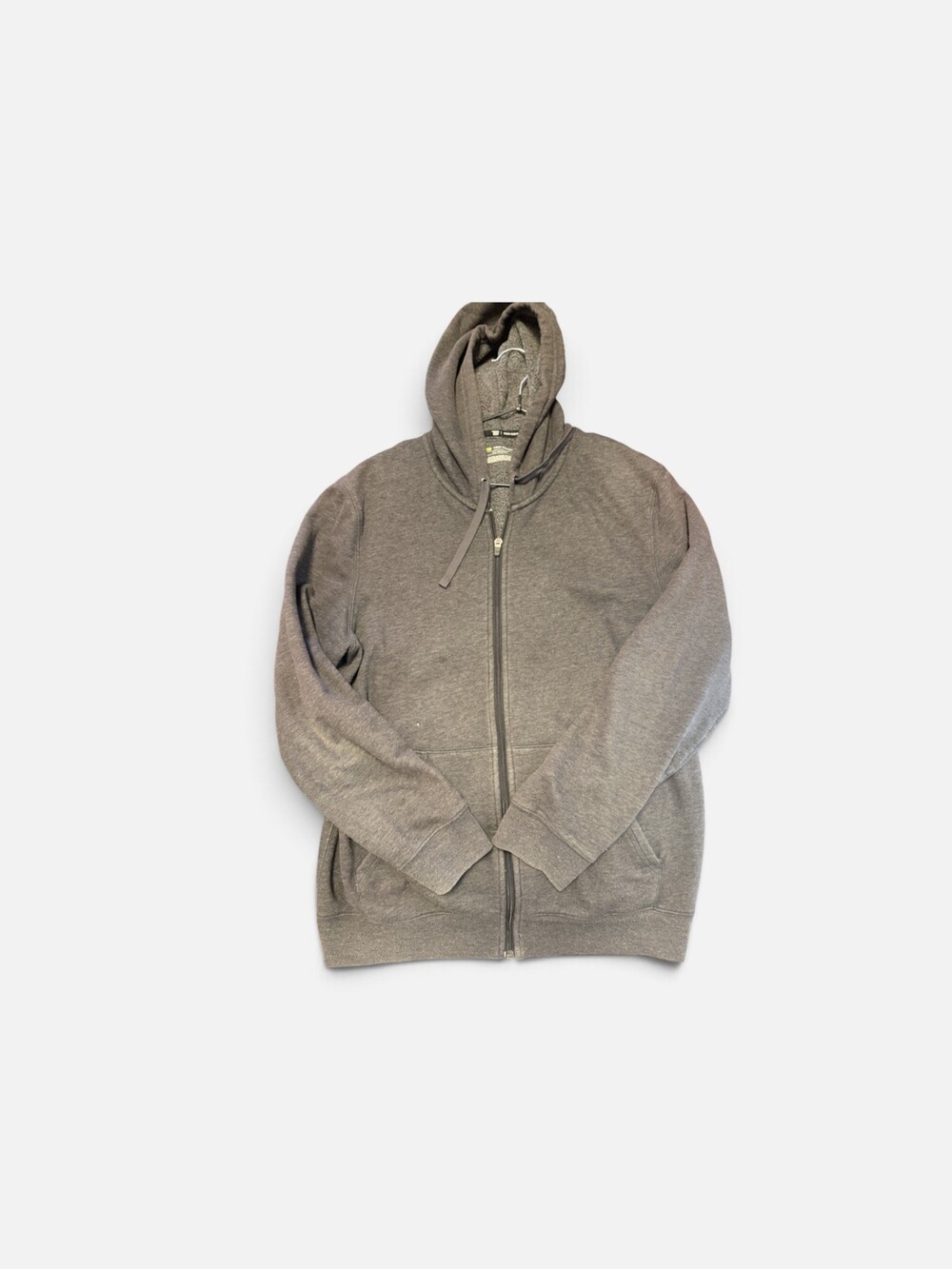 Champion XL Gray Cotton Polyester Zip Hoodie Sweatshirt